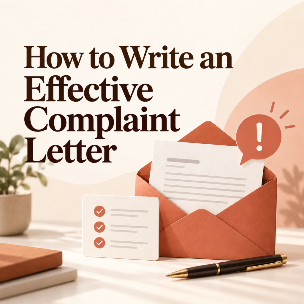 How to Write an Effective Complaint Letter